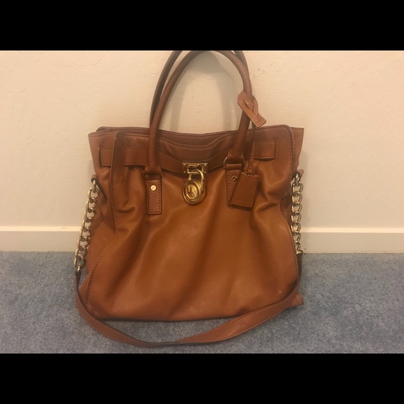 PRICE DROP! Michael Kors Hamilton Satchel in Brown - Picture 2 of 6